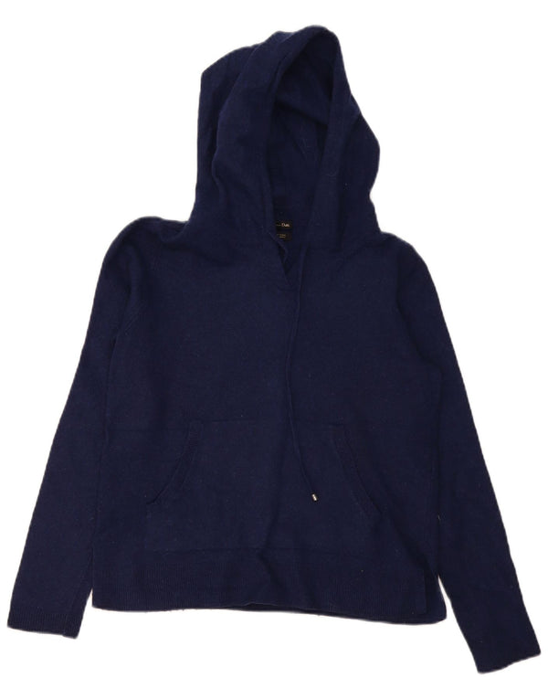 Damski sweter z kapturem Massimo Dutti UK 10, mały, granatowy, wełniany