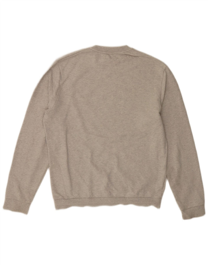 Męska bluza z grafiką Fred Perry, średnioszara, bawełniana