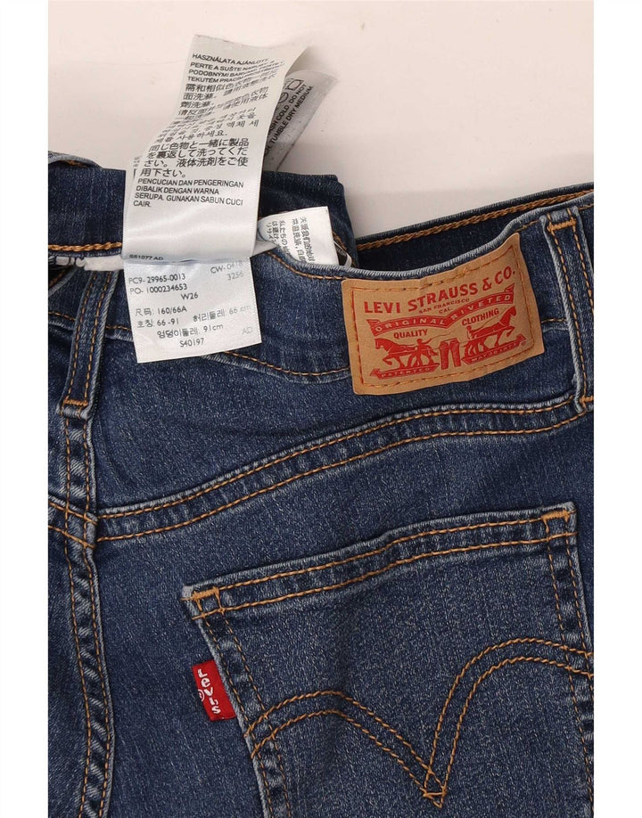 Damskie spodenki jeansowe Levi's W26 Małe, granatowe, bawełniane