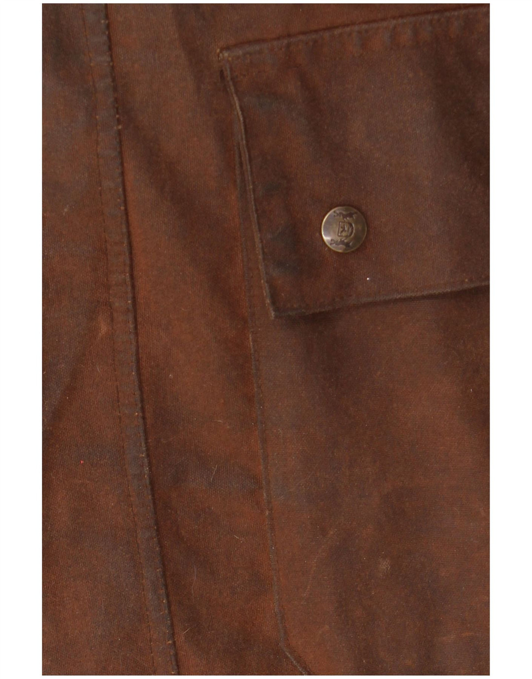 HUNTER Męski płaszcz myśliwski z kapturem i woskowaną bawełną UK 34 XS, brązowa bawełna