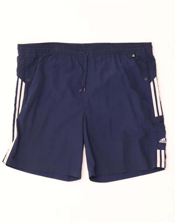 Męskie spodenki kąpielowe Adidas 2XL granatowe, nylonowe