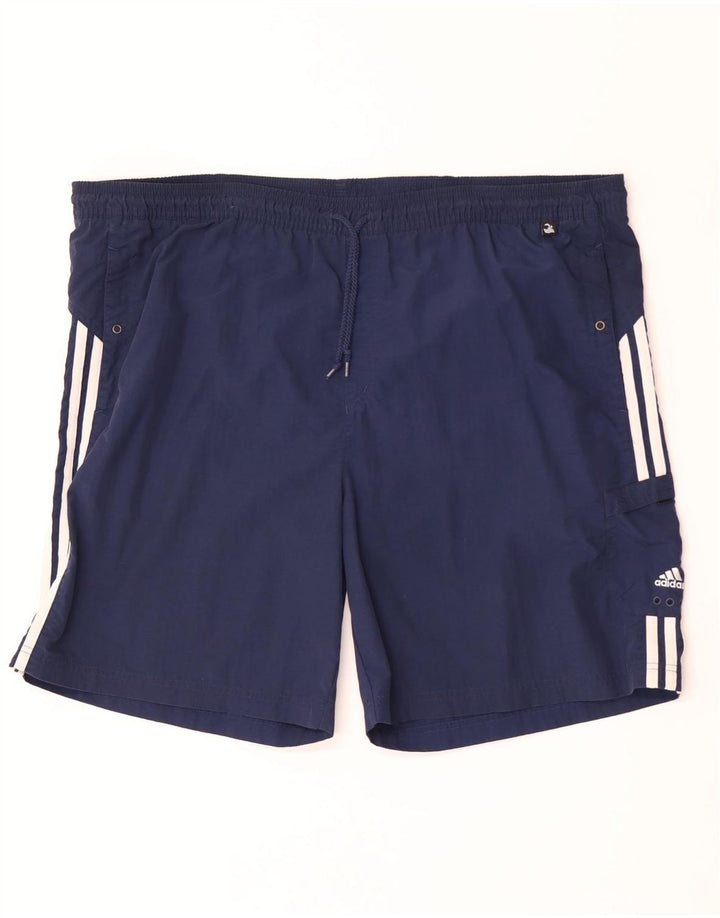 Męskie spodenki kąpielowe Adidas 2XL granatowe, nylonowe