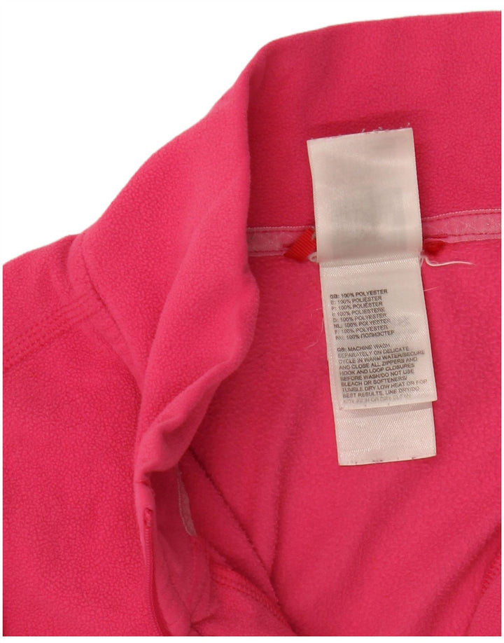 Damski sweter polarowy The North Face z zamkiem błyskawicznym, UK 12, średni różowy poliester