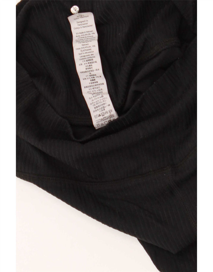 Damskie legginsy Lululemon UK 8, małe, czarne, nylonowe