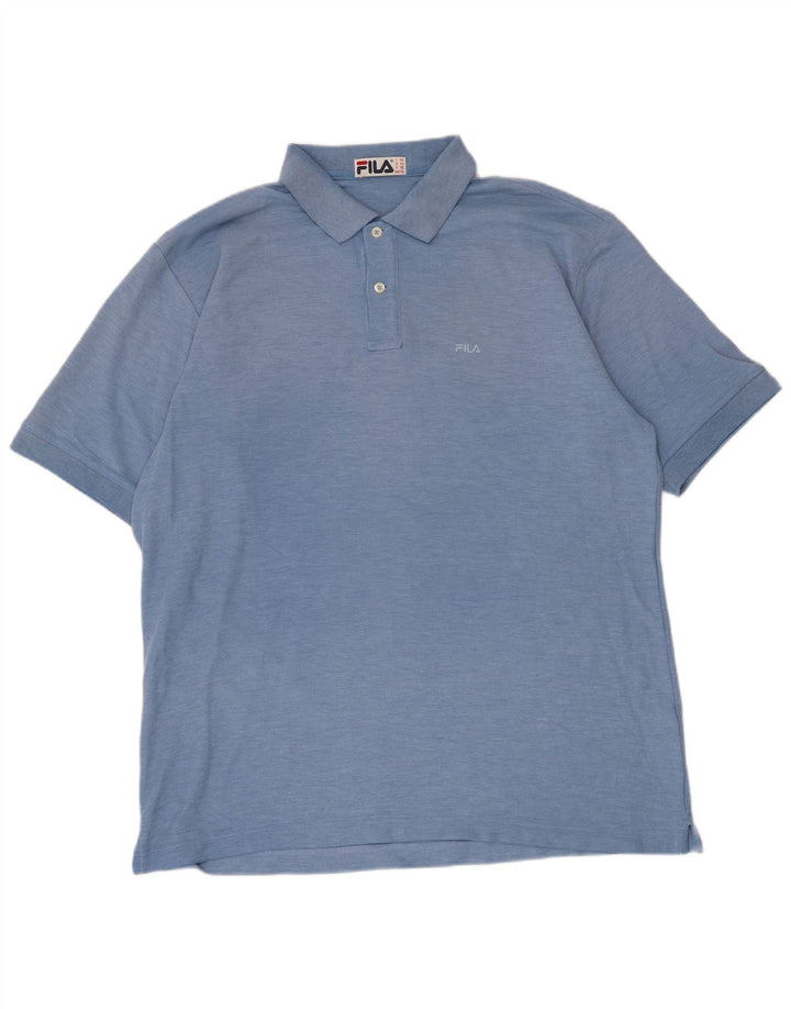 Męska koszulka polo Fila XL, niebieska, bawełniana