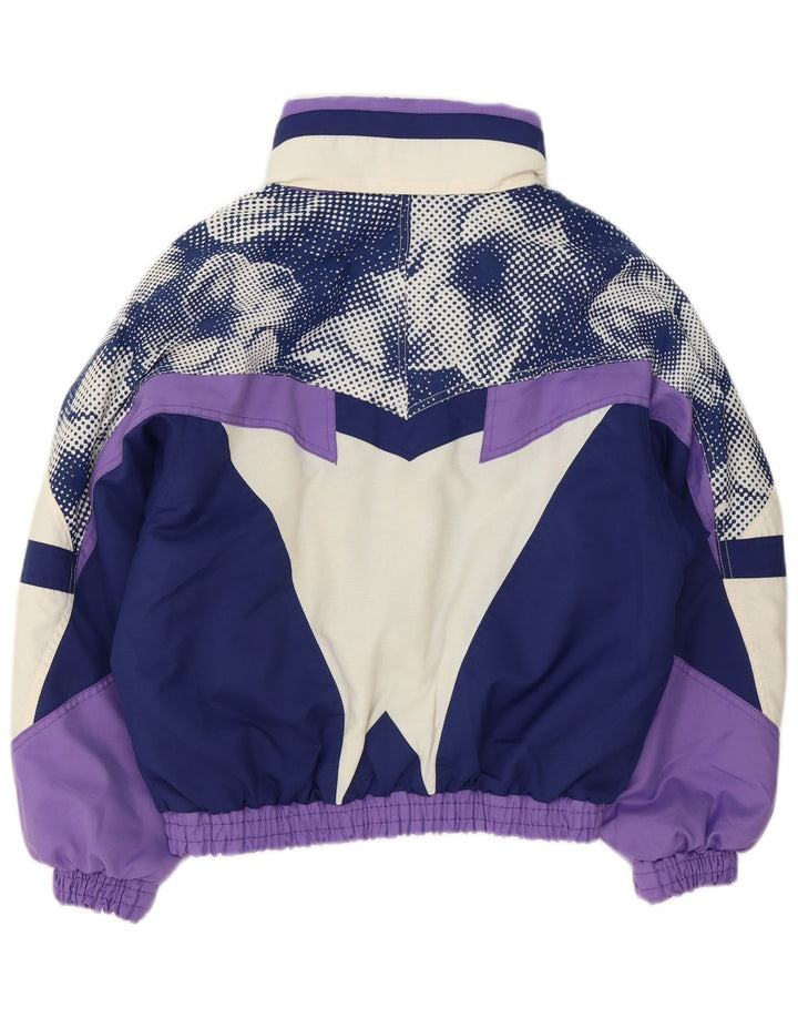 Damska kurtka narciarska Fila Loose Fit IT 42 Średni fioletowy poliester Retro