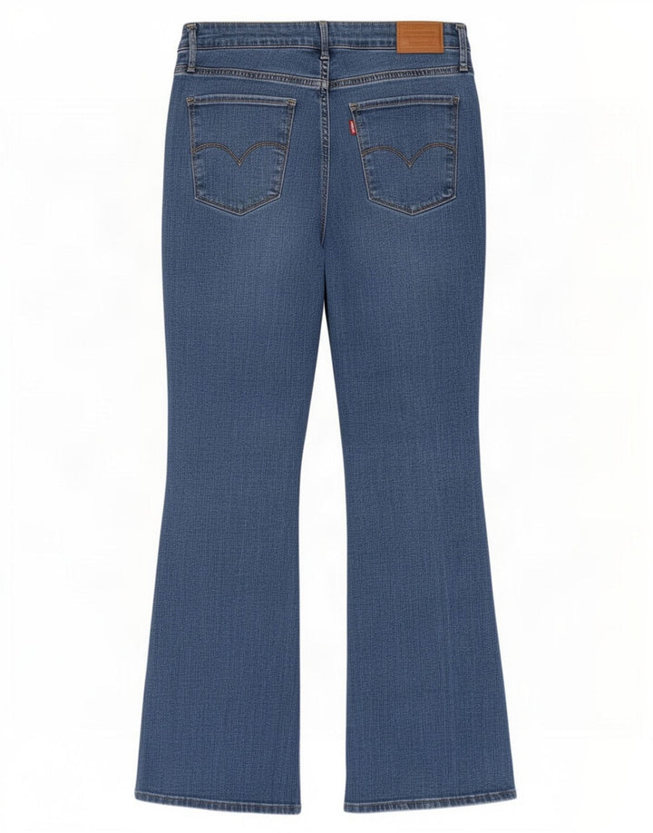 Damskie jeansy Levi's 724 z wysokim stanem Bootcut W32 L30 Niebieski Lyocell