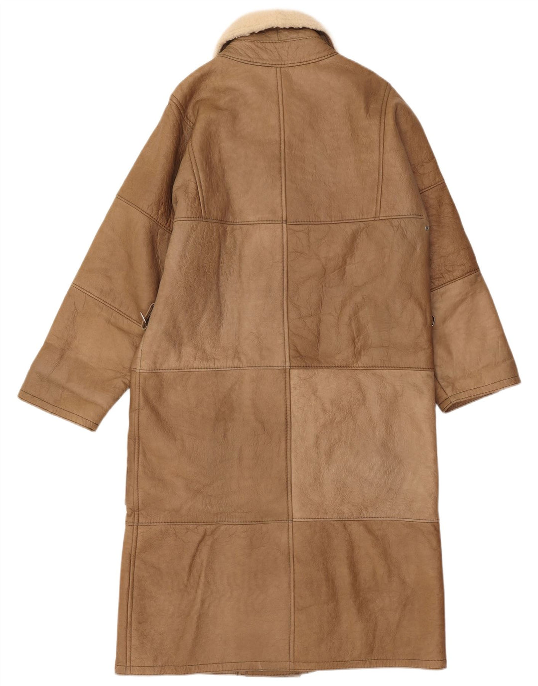 LORINGHOVEN Męski płaszcz z owczej skóry UK 36 Small Beżowa skóra jagnięca