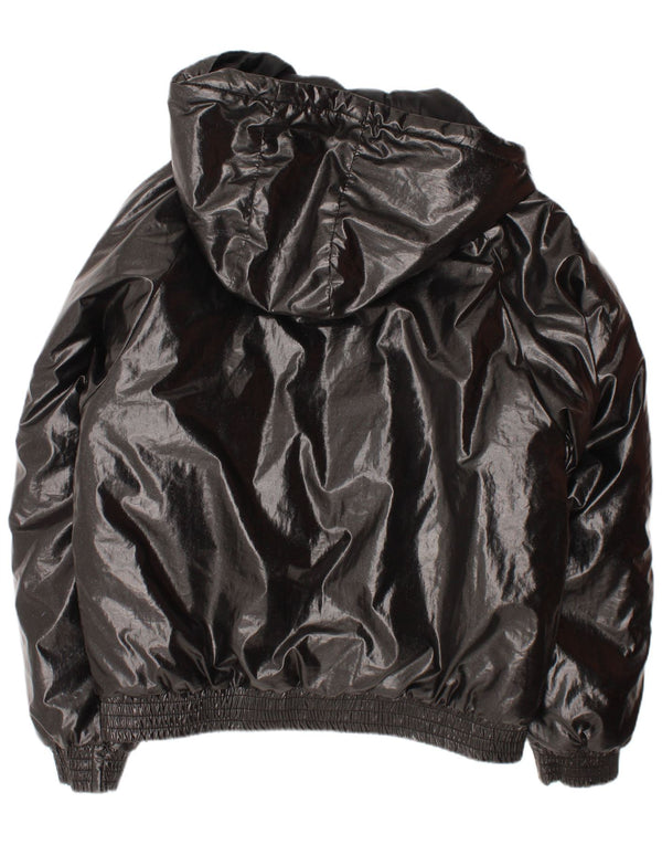 Wyściełana kurtka z kapturem dla dziewczynki Guess 9-12 miesięcy, szara, z polietylenu