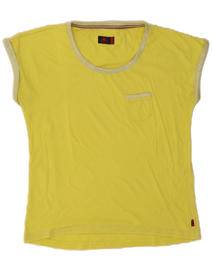 KAPPA Womens T-Shirt Top UK 16 Large Green Vintage Kappa and Second-Hand Kappa from Messina Hembry 