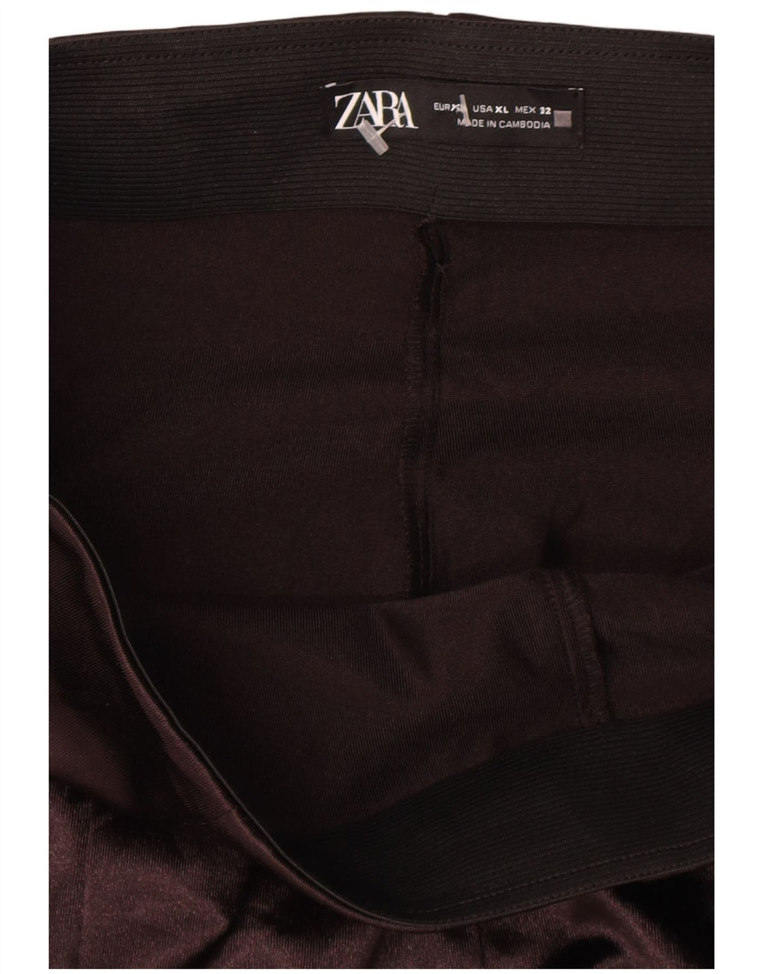 Damskie legginsy Zara Flare UK 18 XL, brązowy poliester
