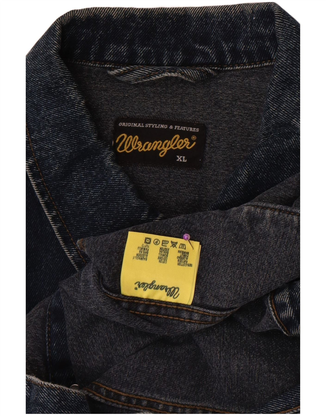 Męska kurtka dżinsowa Wrangler UK 42 XL, niebieska, bawełniana