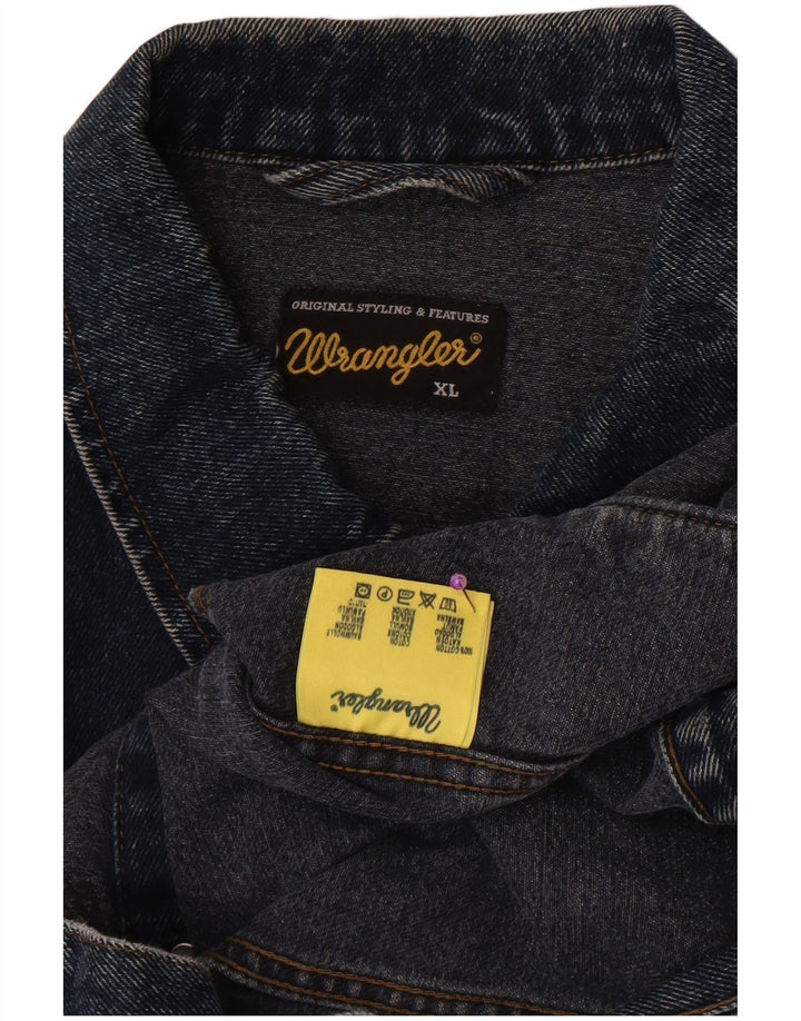 Męska kurtka dżinsowa Wrangler UK 42 XL, niebieska, bawełniana