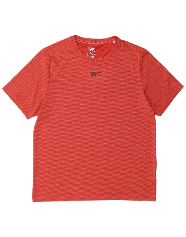 T-shirt męski Reebok, duży, czerwony, poliester