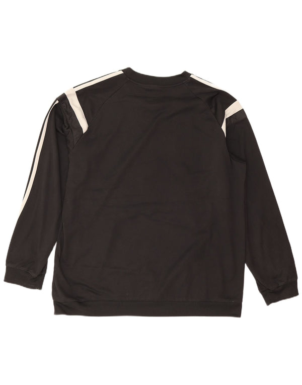 Adidas Męska bluza bluza XL Czarny poliester z blokami kolorów