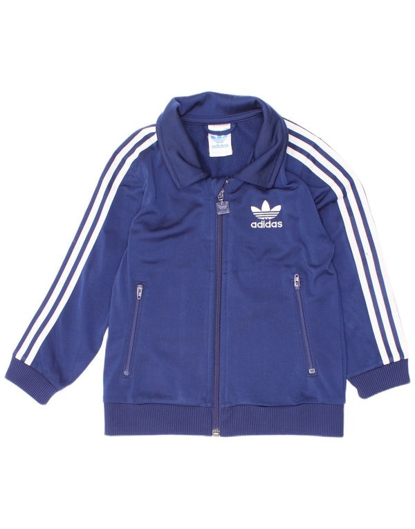 Kurtka chłopięca Adidas Dresowa Top 3-4 lata Granatowa Poliester
