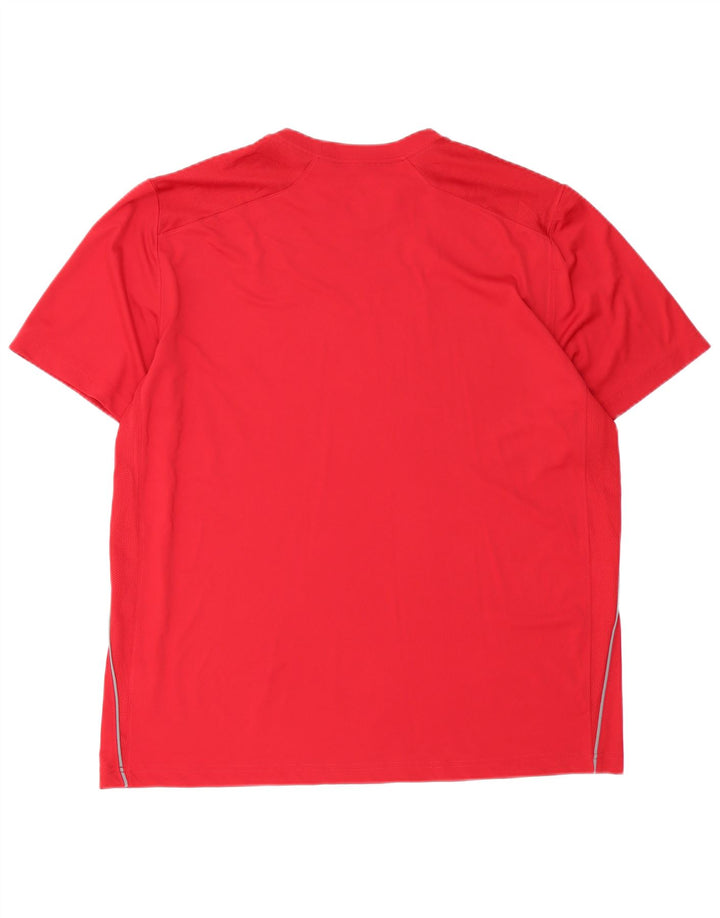 Męski T-shirt Nike Dri Fit Top XL, czerwony, poliester