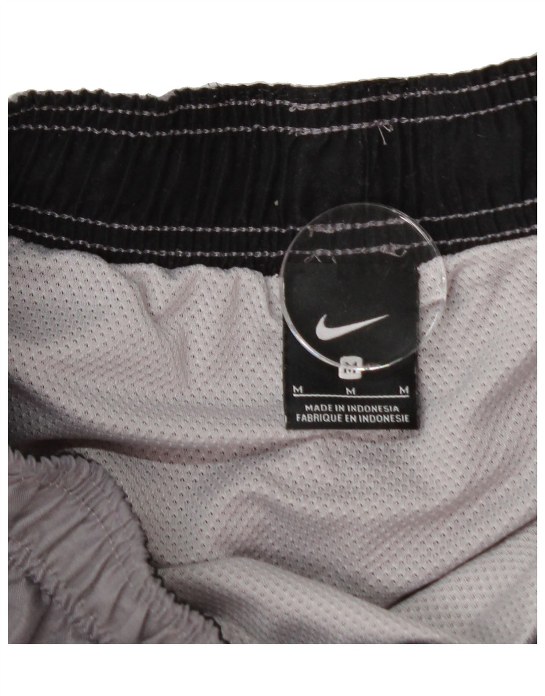 NIKE Mens Graphic Sport Shorts Medium  Grey Polyester Vintage Nike and Second-Hand Nike from Messina Hembry 