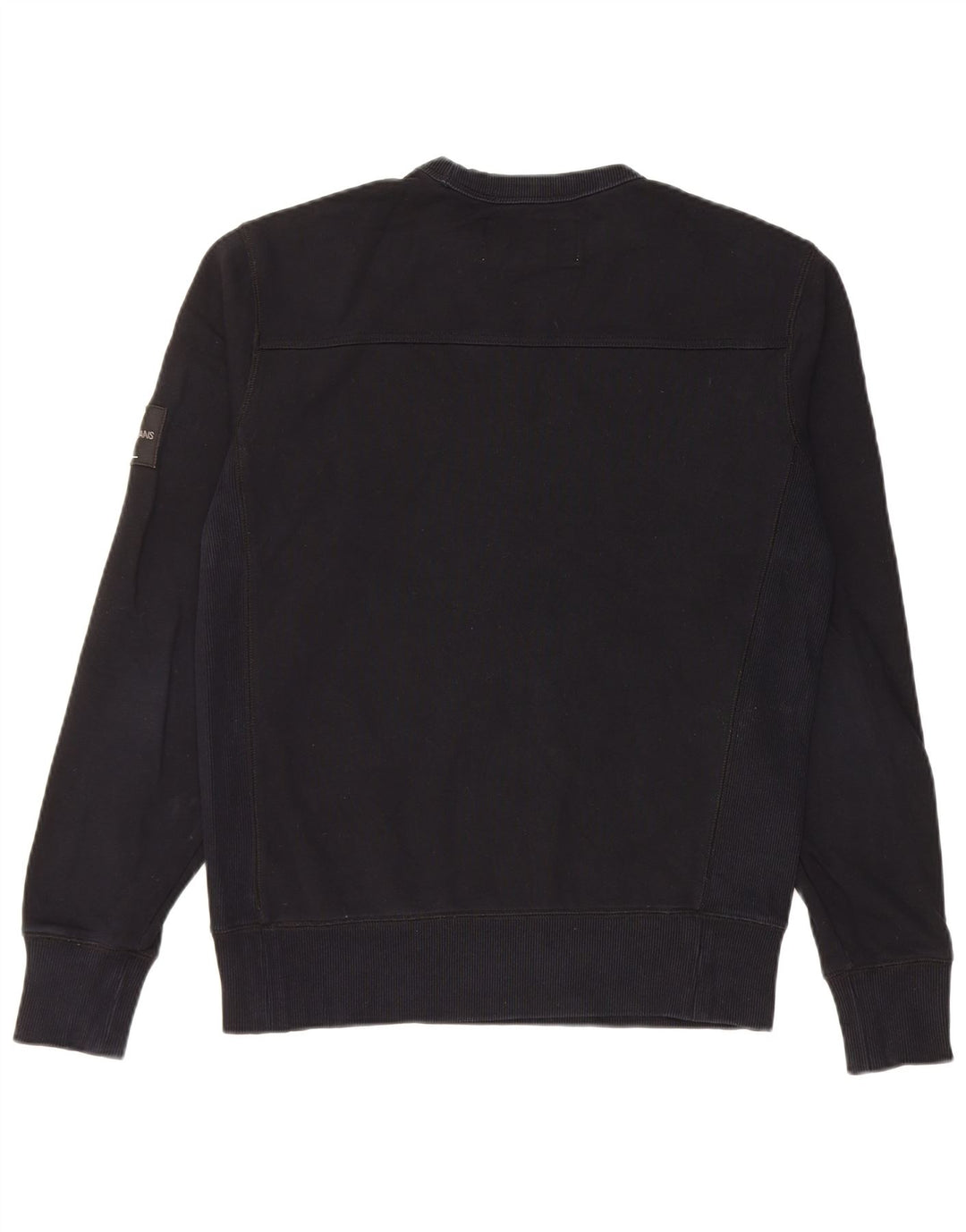 Męska bluza Calvin Klein z grafiką o regularnym kroju, mała, czarna, bawełniana