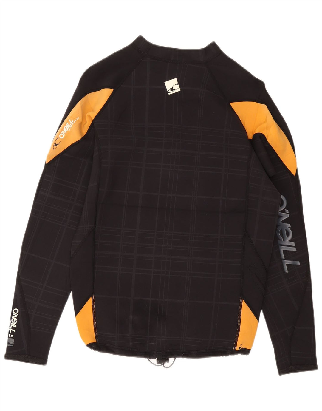 Damski top graficzny O'NEILL z długim rękawem, UK 18 XL, granatowy, sztuczny jedwab w kratkę