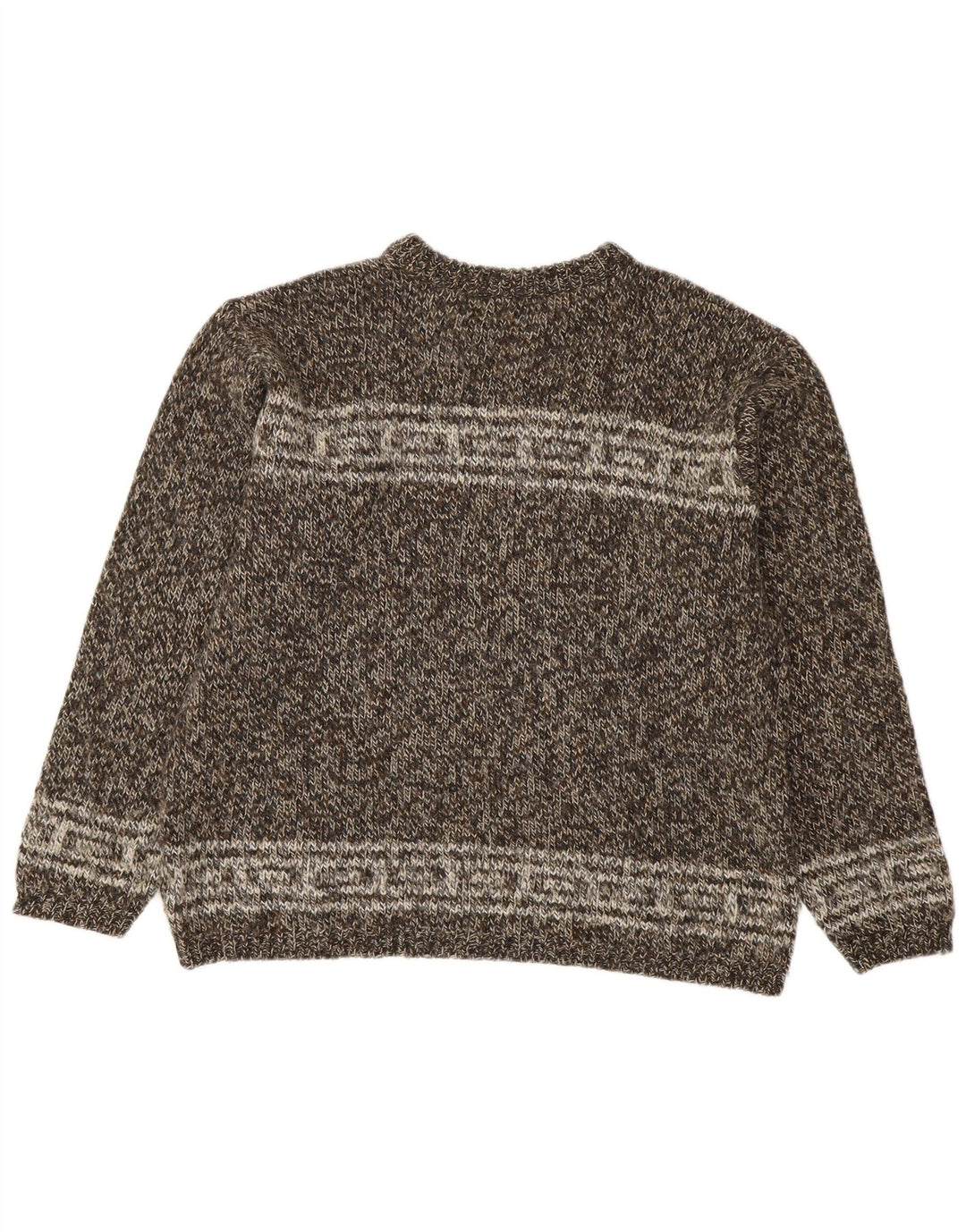 Damski sweter Levi's z okrągłym dekoltem UK 14 Średni brąz Fair Isle