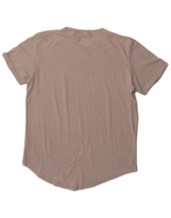 Męski T-shirt z grafiką CALVIN KLEIN JEANS, średniej wielkości biała bawełna