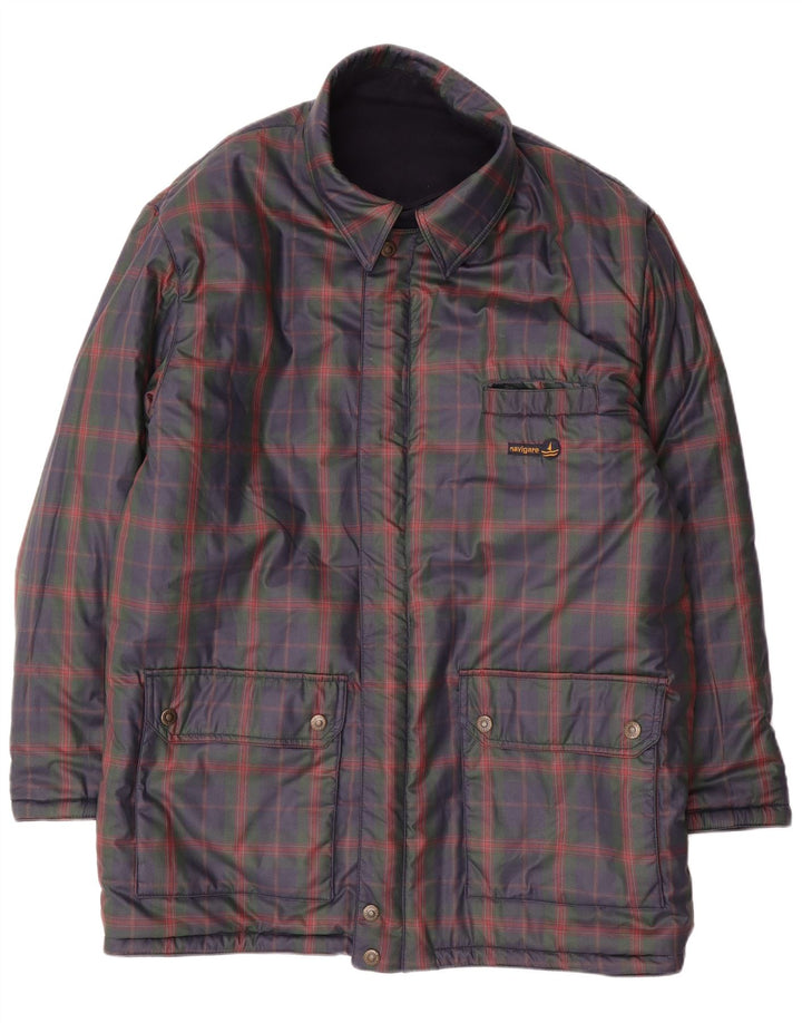 Męska dwustronna kurtka NAVIGARE UK 44 2XL Granatowa wełna