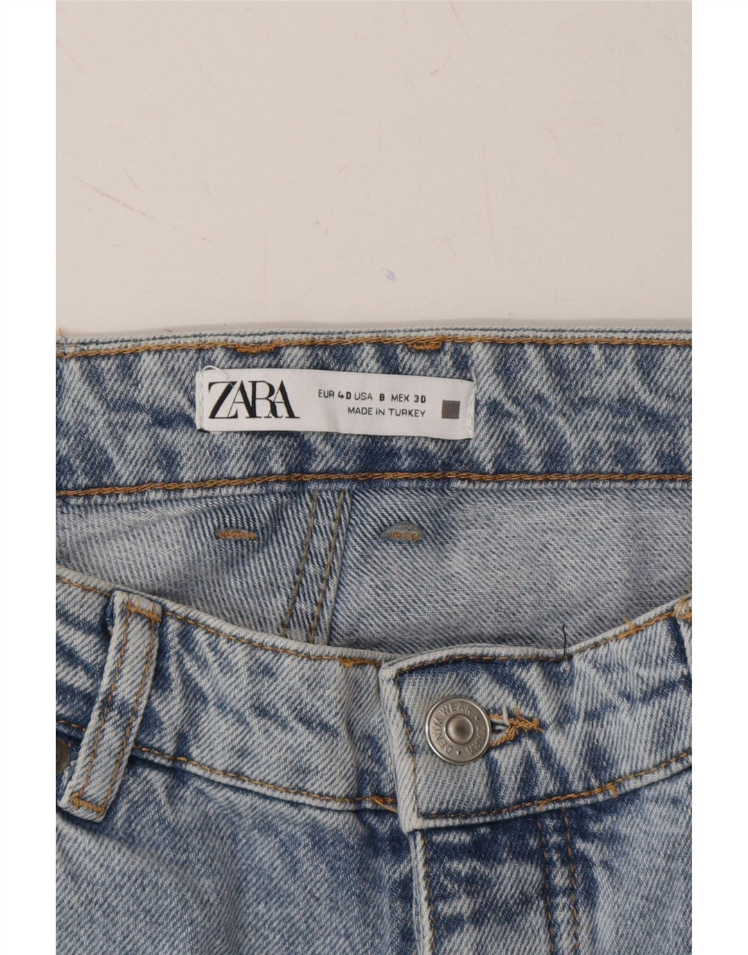 ZARA Womens Straight Jeans EU 40 Medium W30 L28 Blue Vintage Zara and Second-Hand Zara from Messina Hembry 