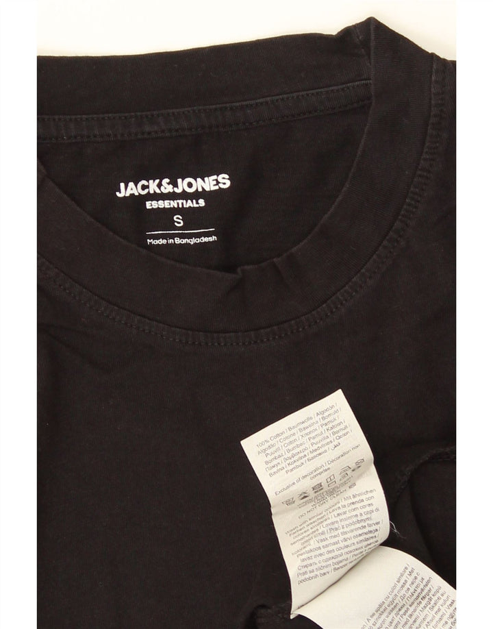 T-shirt męski Jack & Jones, mały, czarny, bawełniany