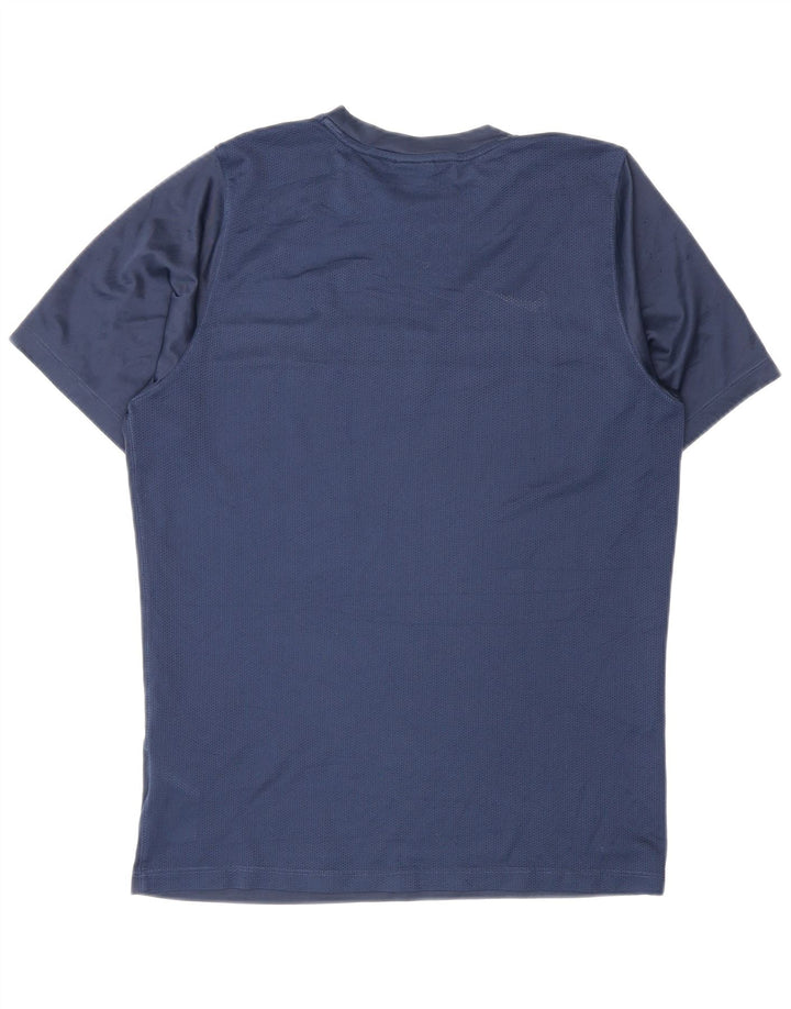 T-shirt męski Nike Dri Fit, średni granatowy poliester