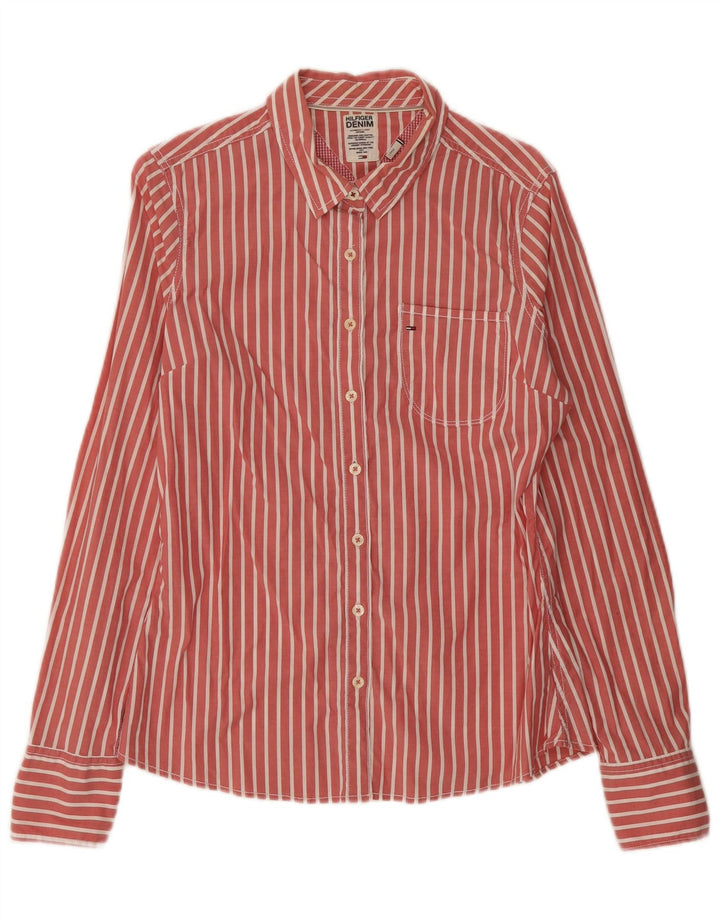 Koszula męska Tommy Hilfiger, duża, bawełniana w czerwone paski