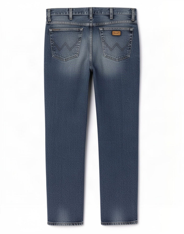 Męskie proste dżinsy Wrangler W34 L29 niebieskie