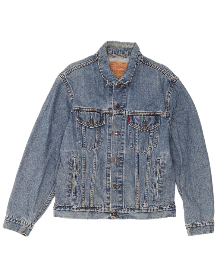 Męska kurtka dżinsowa Levi's UK 38, średnia niebieska, bawełniana