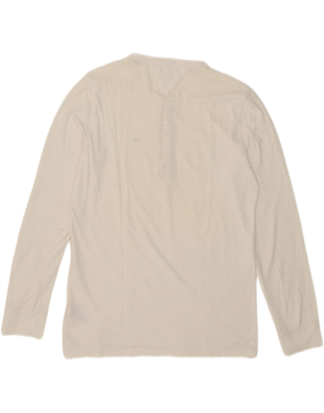Tommy Hilfiger Męski top z długim rękawem XL, biała bawełna