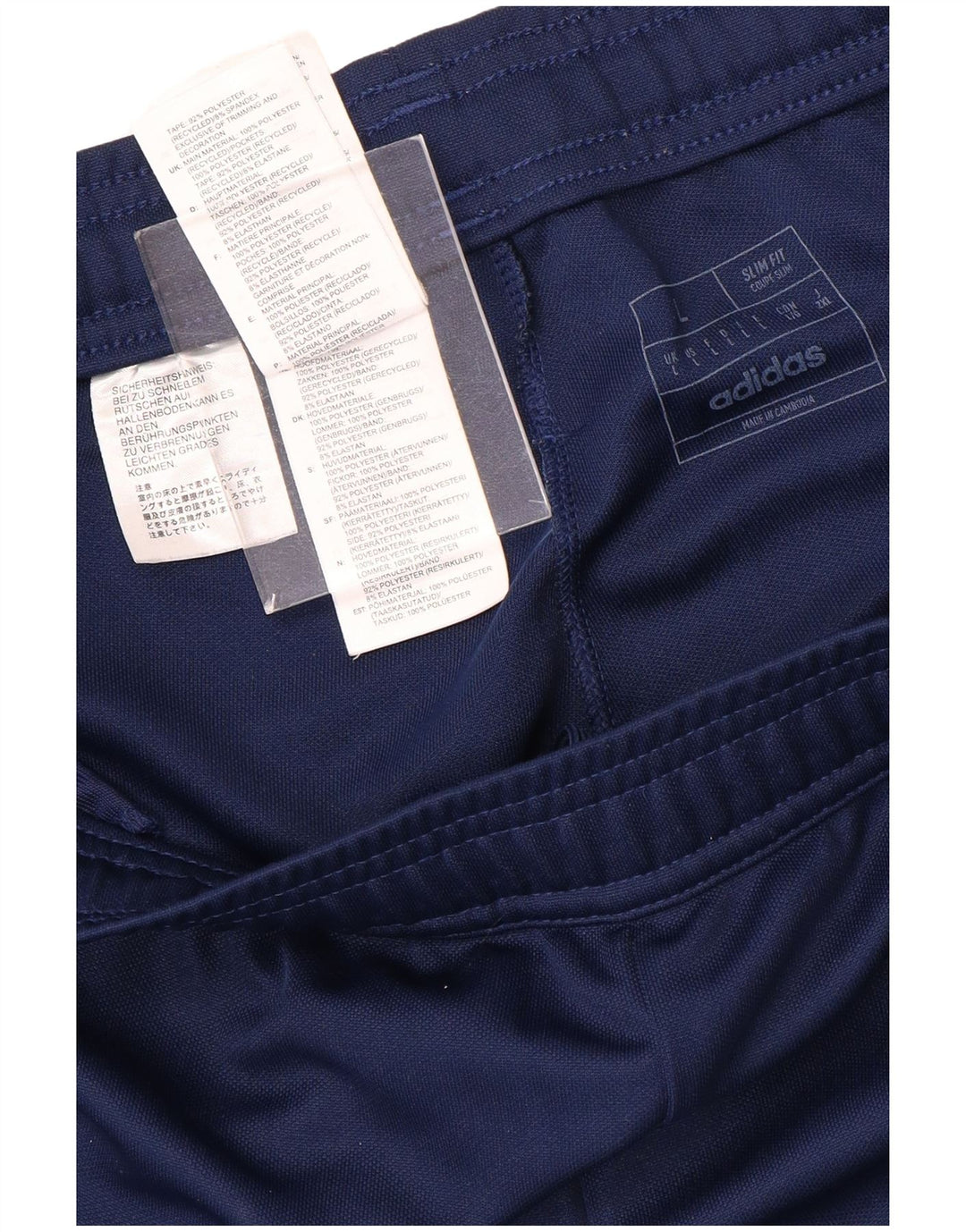 Męskie spodnie dresowe ADIDAS Aeroready Slim Fit, duże, granatowe