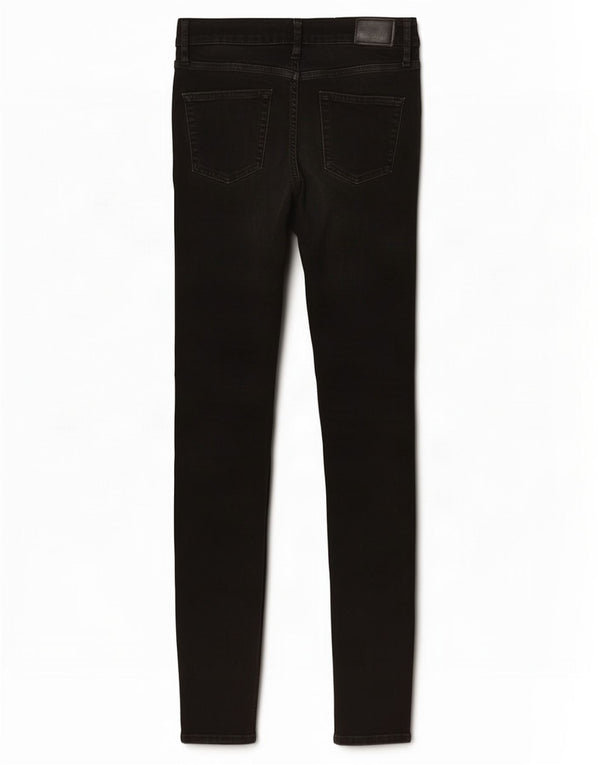 Damskie jeansy rurkowe Superdry W28 L32, czarne, bawełniane