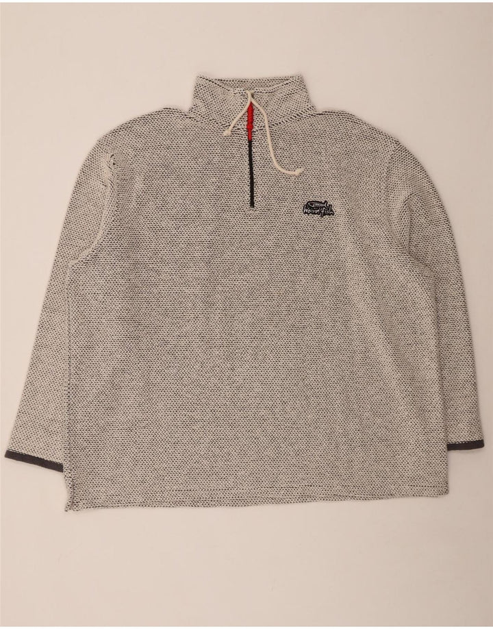 Męski sweter z zamkiem błyskawicznym WEIRD FISH, 3XL, szary, bawełniany