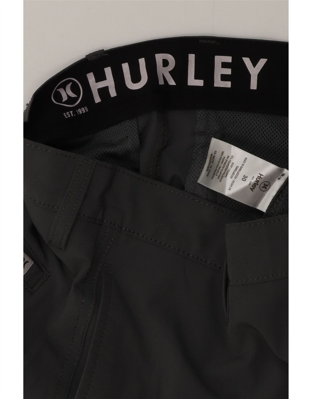 Męskie spodenki Chino HURLEY W30 Średni szary poliester