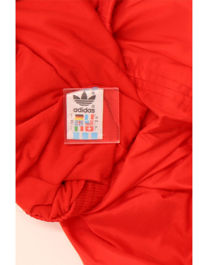 ADIDAS Mens Tracksuit Trousers Joggers Large Red Polyamide