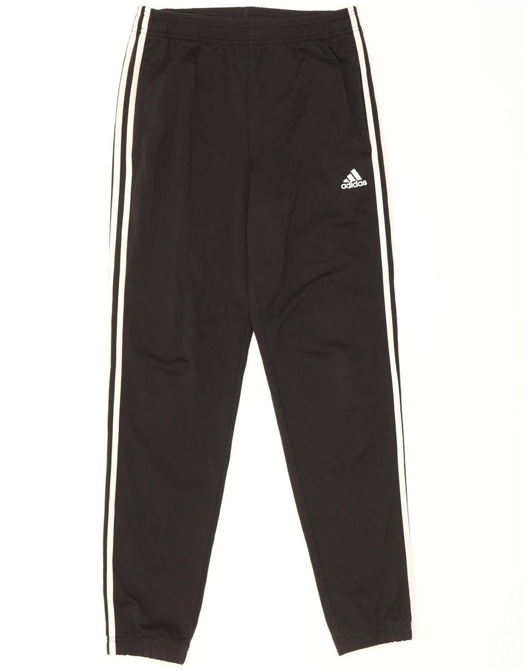 Męskie spodnie dresowe Adidas, małe, czarne, poliestrowe