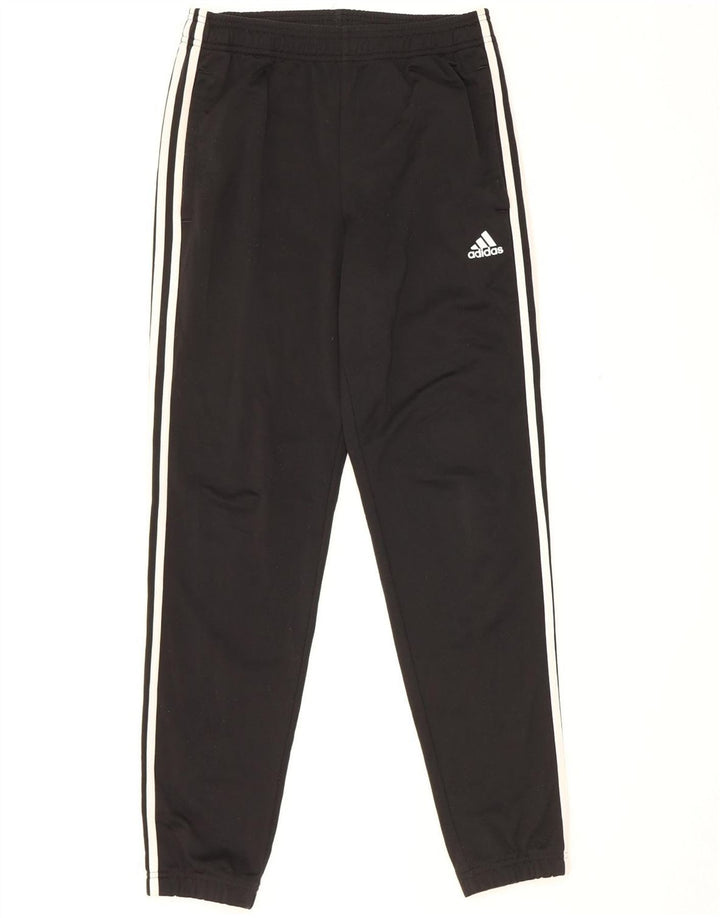 Męskie spodnie dresowe Adidas, małe, czarne, poliestrowe