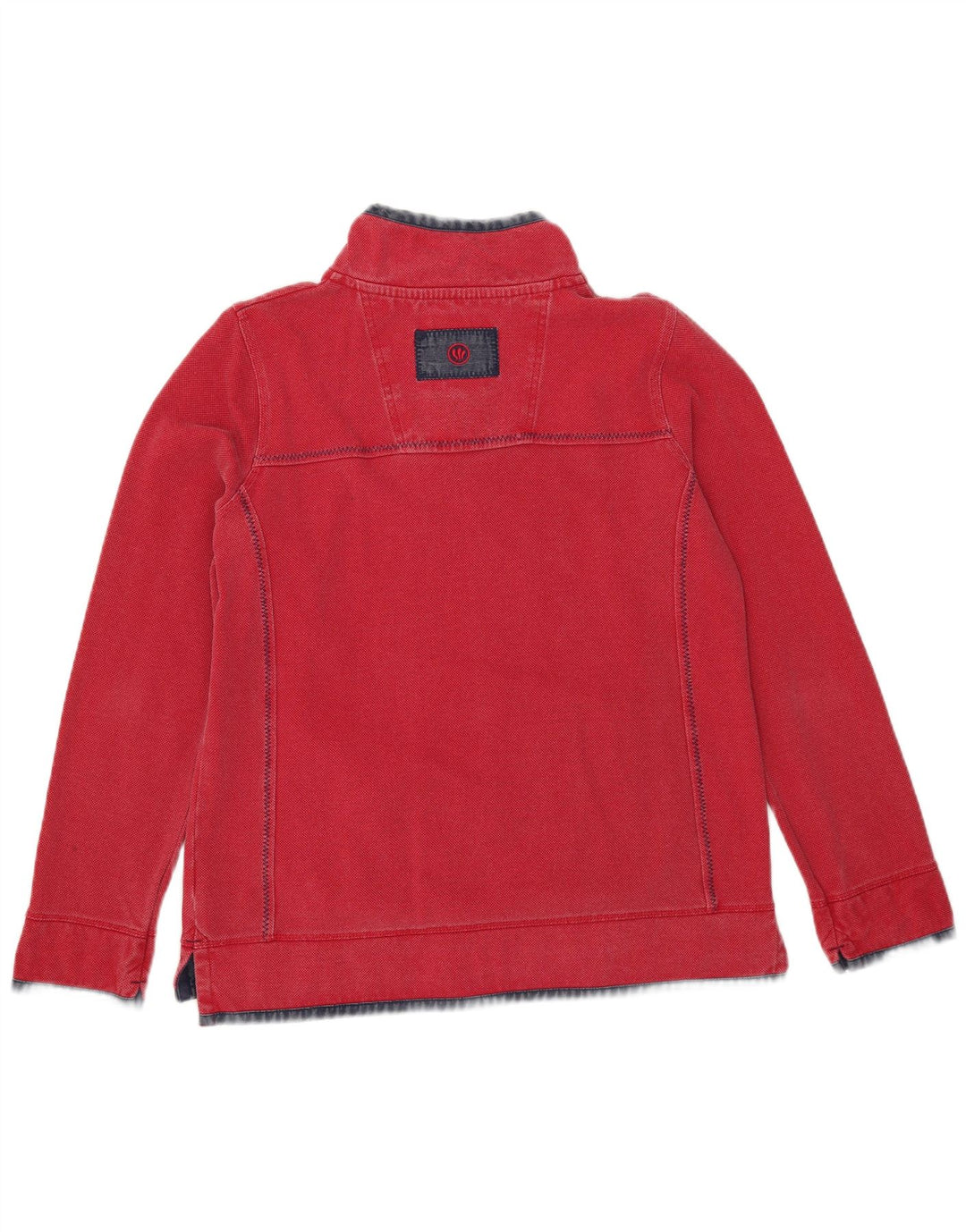 Damska bluza oversize Fat Face UK 10, mała, czerwona, z blokami kolorów