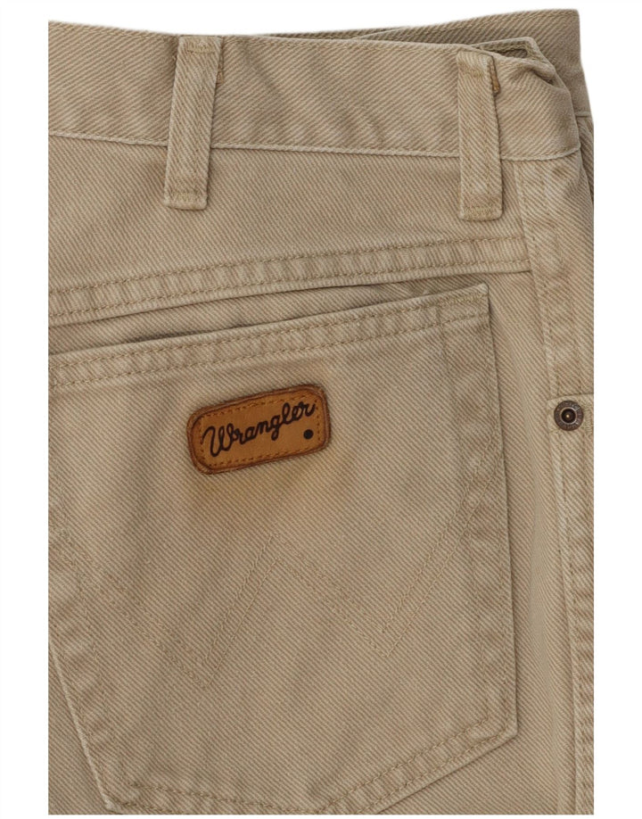 Męskie proste dżinsy Wrangler W30 L30 w kolorze beżowym