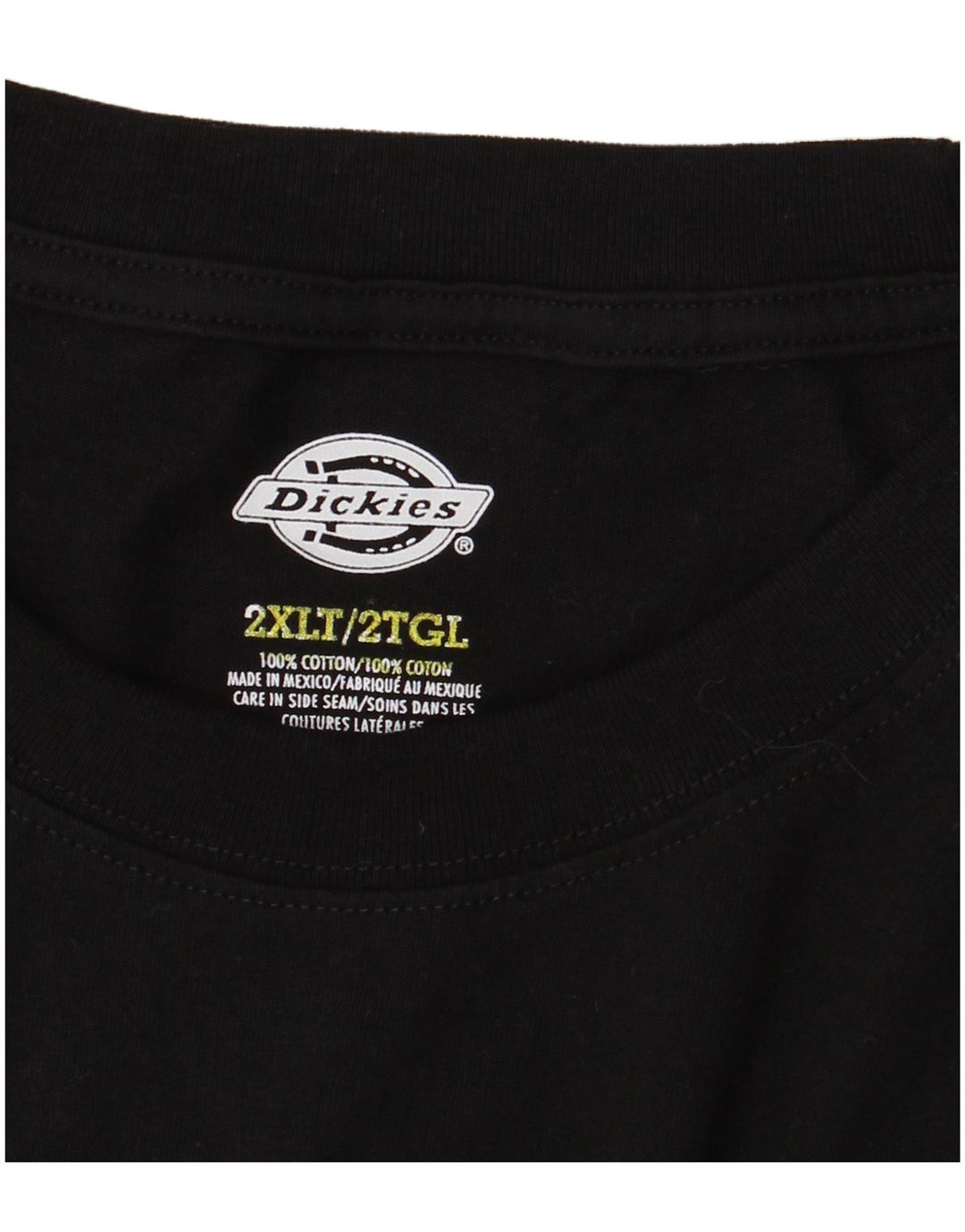 Męski top Dickies z długim rękawem 2XL, czarna bawełna