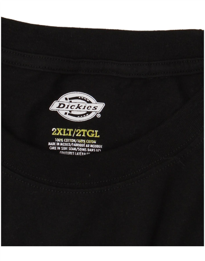 Męski top Dickies z długim rękawem 2XL, czarna bawełna
