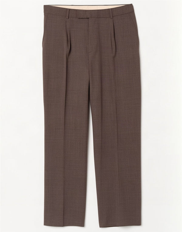 Męskie proste spodnie garniturowe Hugo Boss IT 52 XL W36 L33 Szare