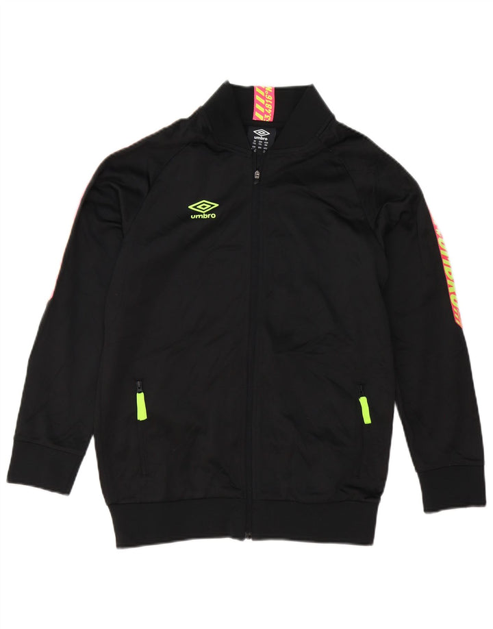 Chłopięca bluza dresowa z grafiką Umbro 12-13 lat XL, czarna, poliester
