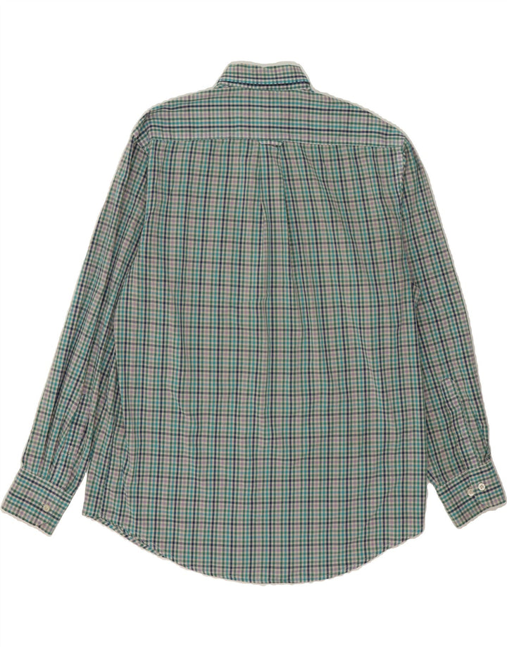 IZOD Mens Shirt Medium Multicoloured Gingham Cotton Vintage Izod and Second-Hand Izod from Messina Hembry 