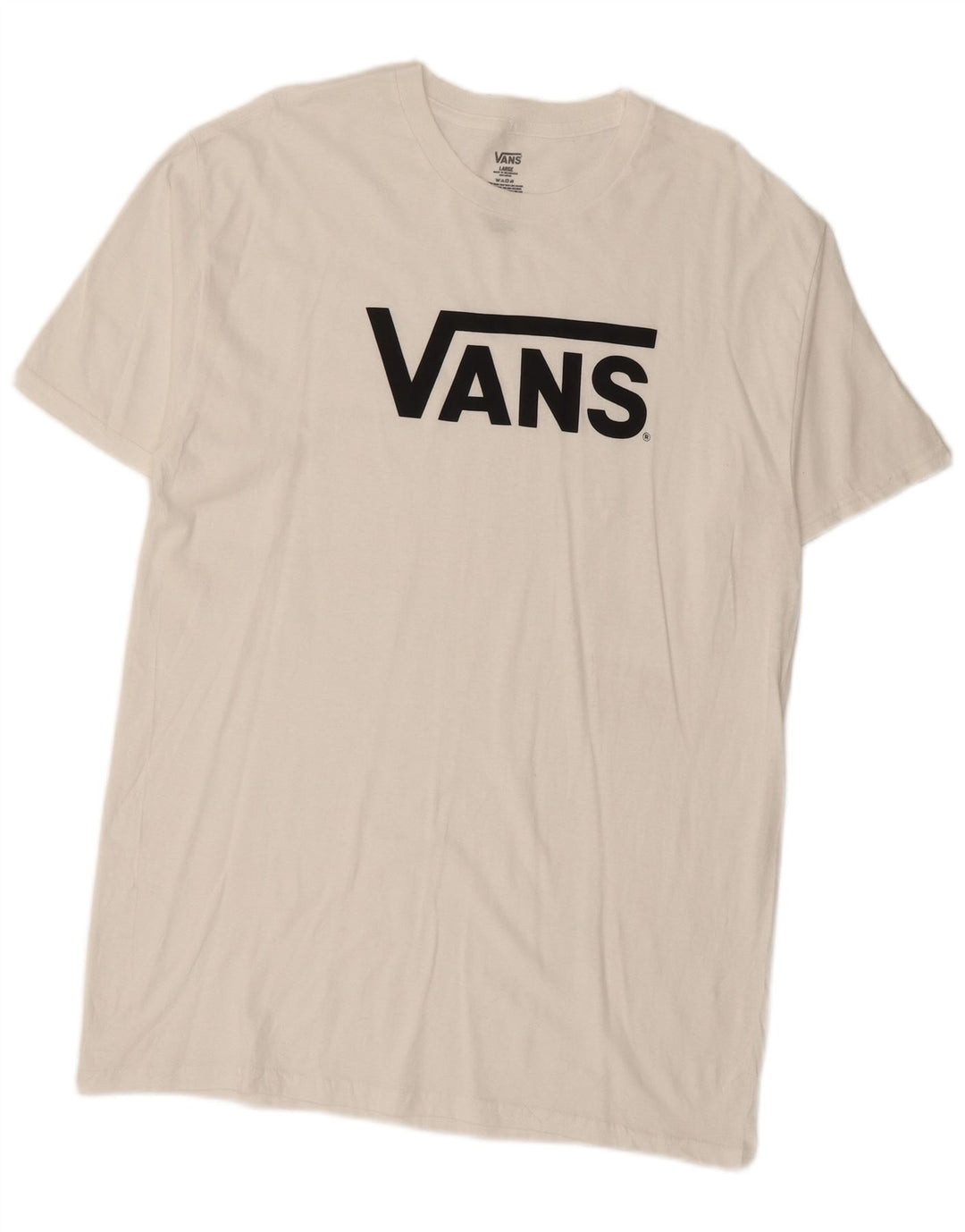Męski T-shirt z grafiką VANS, duży, biały, bawełniany