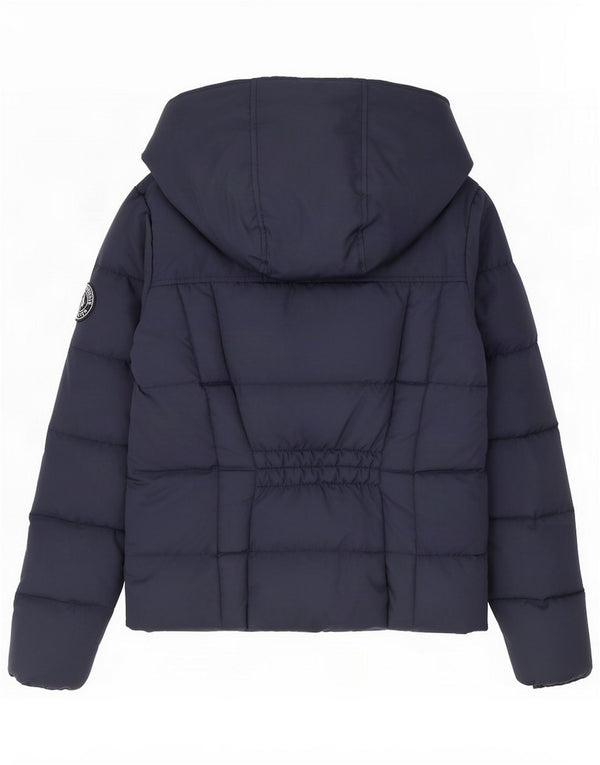 Damska ocieplana kurtka z kapturem Abercrombie & Fitch UK 10 Small Granatowa